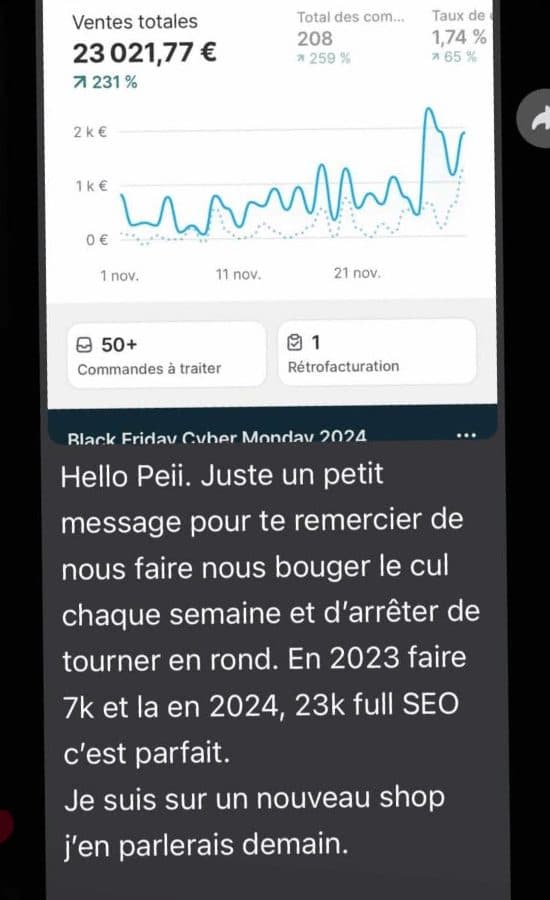 Retour membre 13 : club privé